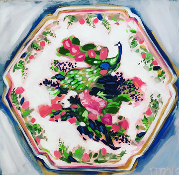 Peacock Porcelain Print